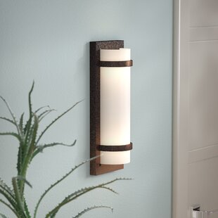 STEELSIDE™ Steelside Alphonse With Etched White Glass Wall Sconce