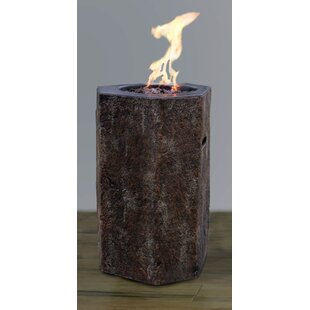 ELEMENTI Basalt 20" Concrete Propane Fire Column-by Modeno