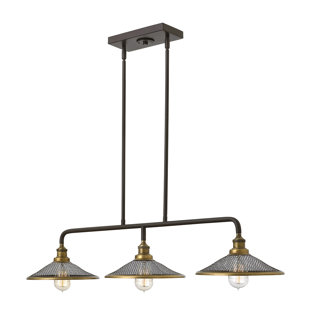 WILLISTON FORGE Rayle 3 - Light Buckeye Bronze Kitchen Island Pendant