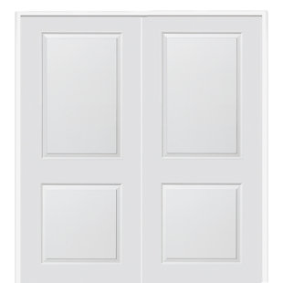 VERONA HOME DESIGN Molded Interior Door 72'' Solid + Manufactured Wood Paneled Prehung Door