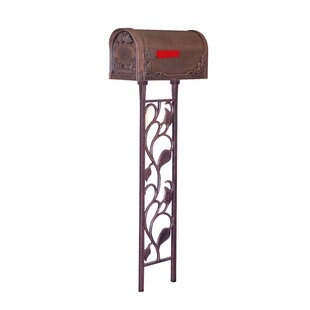 SPECIAL LITE PRODUCTS Floral Curbside Mailbox with Post Included