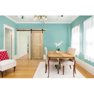 BARNDOORZ Paneled Wood and Unfinished Barn Door with Installation Hardware Kit