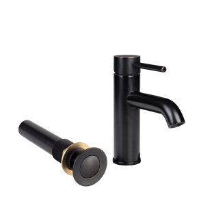 FONTAINE BY ITALIA European Single-Hole Single-handle Bathroom Faucet with Drain Assembly