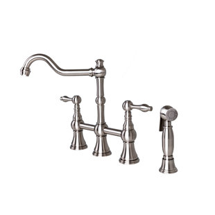 FONTAINE BY ITALIA Bridge Faucet with Side Spray