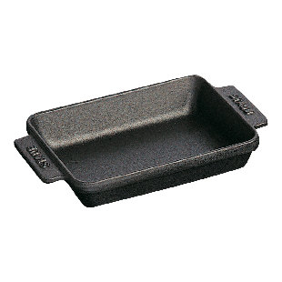 Staub Cast Iron 5.75-inch x 4.5-inch Mini Rectangular Baker - Matte Black