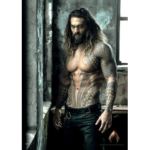 MIGHTYPRINT DC Comics DC Comics Justice League Movie Aquaman - Jason Momoa Graphic Art