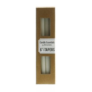 AREOHOME Unscented Taper Candle (Set of 6)