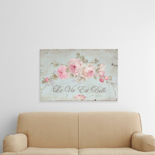 FERNLEAF Life Is Beautiful - Wrapped Canvas Print