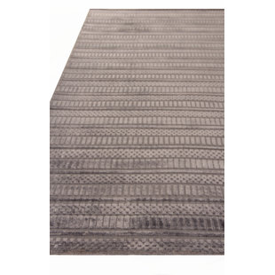 EXQUISITE RUGS Addison Hand Loomed Viscose Geometric Indoor Rug