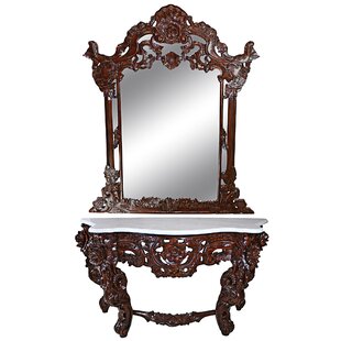 DESIGN TOSCANO Hapsburg Console Table and Mirror Set