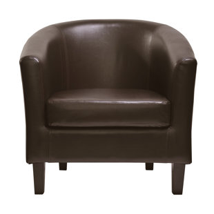 ZIPCODE DESIGN Isadora Faux Leather Barrel Chair