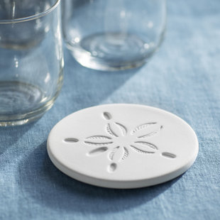 CHARLTON HOME® Regina Stoneware Round 1 Piece Coaster (Set of 6)