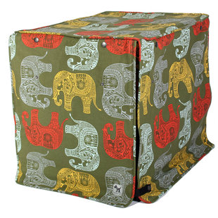 TUCKER MURPHY PET™ Kurt Elephant Parade Dog Crate Cover