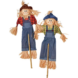 THE HOLIDAY AISLE® 2 Piece Scarecrow Garden Stake
