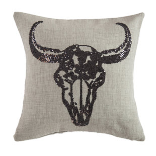 SAVERIO INC. Sequined Throw Pillow
