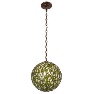 MEYDA LIGHTING Mistletoe 1 - Light Single Globe Pendant