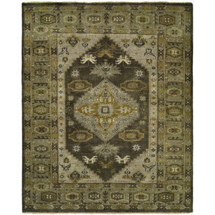 ASTORIA GRAND McCandlish Oriental Hand-Knotted Wool Gray Area Rug