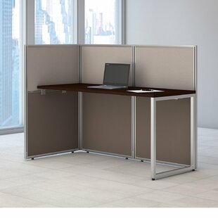 BUSH BUSINESS FURNITURE Easy Office 1 Person Benching Workstation with Cable Management