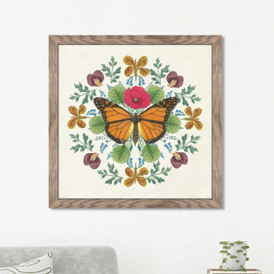 HARPER ORCHARD Butterfly Mandala I Framed On Plastic/Acrylic Print