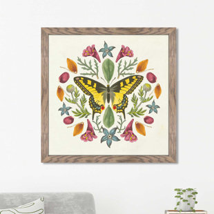 HARPER ORCHARD Butterfly Mandala III Framed On Plastic/Acrylic Print
