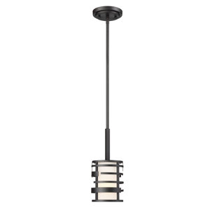 IVY BRONX Bettyann 1 - Light Textured Black Single Pendant