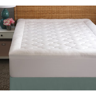 ALWYN HOME Billowy Clouds 2" Cotton Quilted Mattress Pad