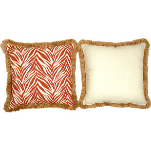 SOUTH SEA RATTAN Mandarin Large Indoor/Outdoor Sunbrella Throw Pillow