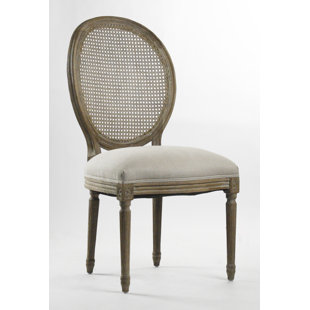 ONE ALLIUM WAY® Asta Linen King Louis Back Side Chair