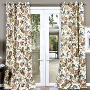 CANORA GREY Pudalov Cotton Semi Sheer Curtain Panel
