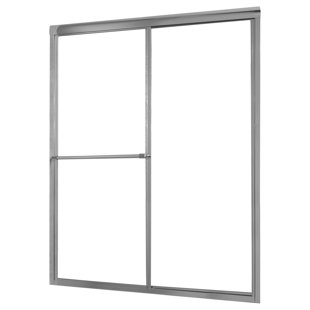 HAZELWOOD HOME Chase 44" x 70" Single Sliding Framed Shower Door