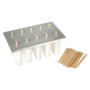 Fox Run Brands Frozen Popsicle Maker Ice Pop Mold with 24 Popsicle Sticks