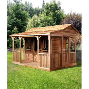 CEDARSHED Cookhouse 16 ft. W x 12 ft. D Western Red Cedar Wood Storage Shed