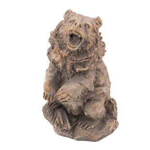 ZAER LTD INTERNATIONAL Bear Animals Metal Garden Statue