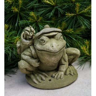 CAMPANIA INTERNATIONAL Golfer Frog Statue