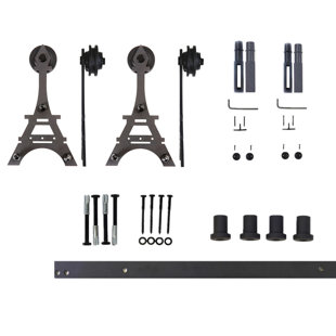 VANCLEEF Double Eiffel Standard Single Track Barn Door Hardware Kit