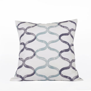 EXCLUSIVE FABRICS & FURNISHINGS Illusions Geometric Cotton Pillow Cover (Set of 2)