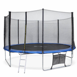 FREEPORT PARK Round Backyard Above Ground Trampoline with Safety Enclosure