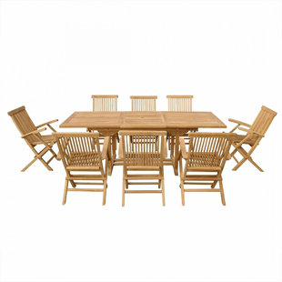 HOME LOFT CONCEPT Arva Rectangular 8 - Person 160cm Long Dining Set
