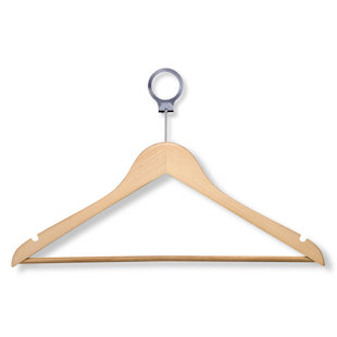 REBRILLIANT Rogin Wood Standard Hanger for Suit/Coat (Set of 24)