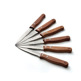 Outset Rosewood Collection Steak Knife Set, 6-Piece