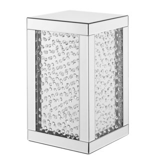 HOUSE OF HAMPTON® Hyslop Mirrored Glass Top End Table