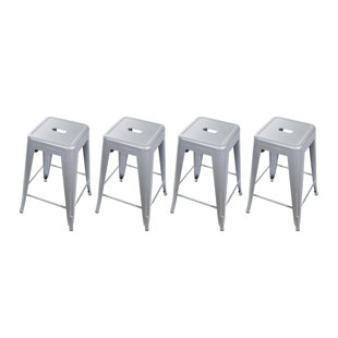 WILLISTON FORGE Caine 24" Counter Stool (Set of 4)