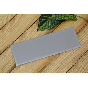 MIRRELLA Golden Tee 4" x 12" Glass Subway Wall & Floor Tile