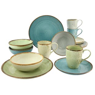 CREATABLE NATURE COLLECTION 16 Piece Stoneware Dinnerware Set - Service for 4