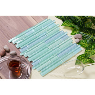 MIRRELLA Mahi Glass Linear Mosaic Wall & Floor Tile