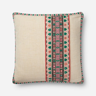 JUSTINA BLAKENEY X LOLOI Geometric Cotton Throw Pillow