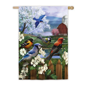 EVERGREEN FLAG & GARDEN Spring Gathering 2-Sided Polyester 43" x 29" Garden Flag