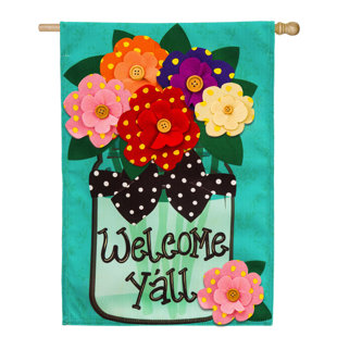 EVERGREEN FLAG & GARDEN Double Sided 44'' H x 28'' W Polyester Garden Flag