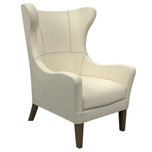 ANNIE SELKE HOME Mirage 28" Wide Linen Wingback Chair