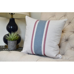 E BY DESIGN Farmers Market Striped Reversible Throw Pillow